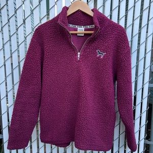 PINK 1/4 zip with pockets
